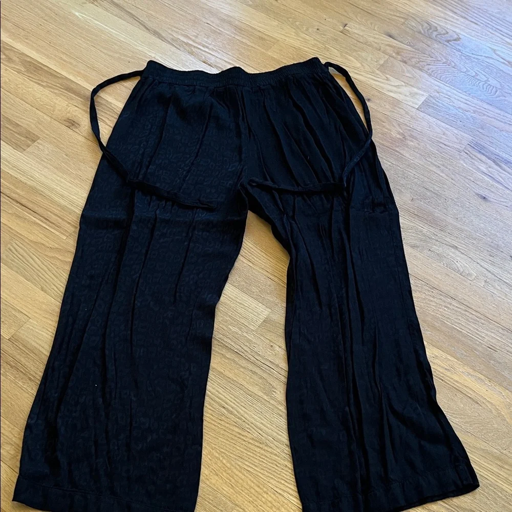 Women's Size XL Nine West Black Wide-Leg Elastic Waist Pants GUC - Picture 6 of 6